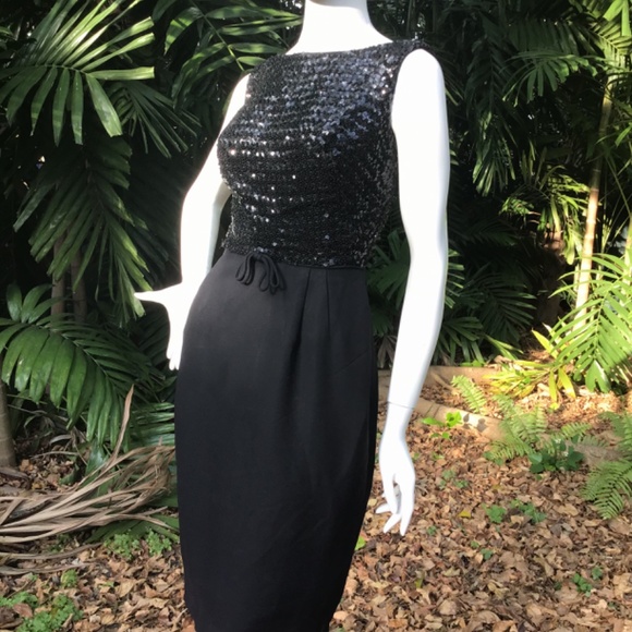 Vintage 1950s cocktail Dress - Picture 7 of 13